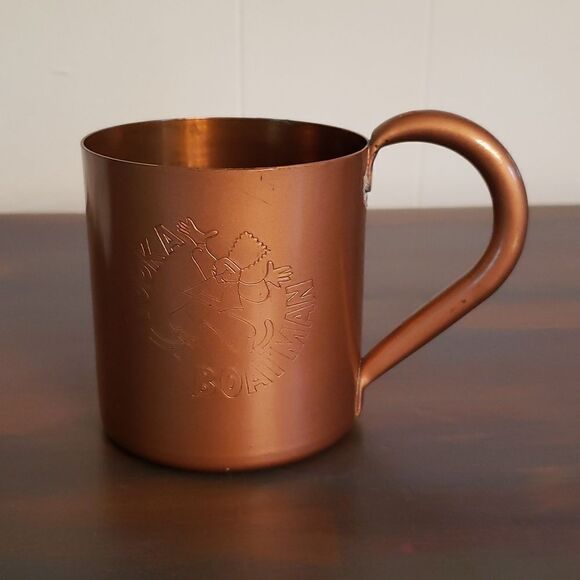 Vintage Vodka Boatman Copper Mug - Picture 1 of 10